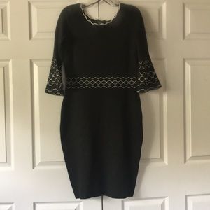 Hourglass Figure Dress (Charcoal Grey)